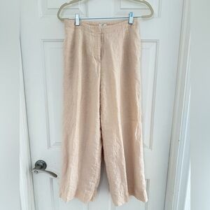 J Jill wide leg Linen High Waisted Pants